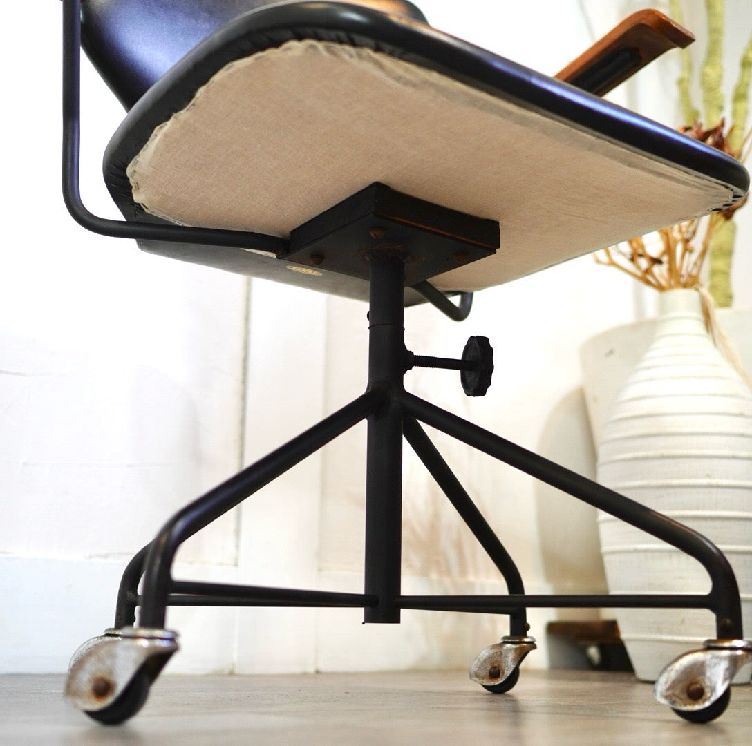 天童木工 / Tendo アームチェア デスクチェア 剣持勇 チーク 中古