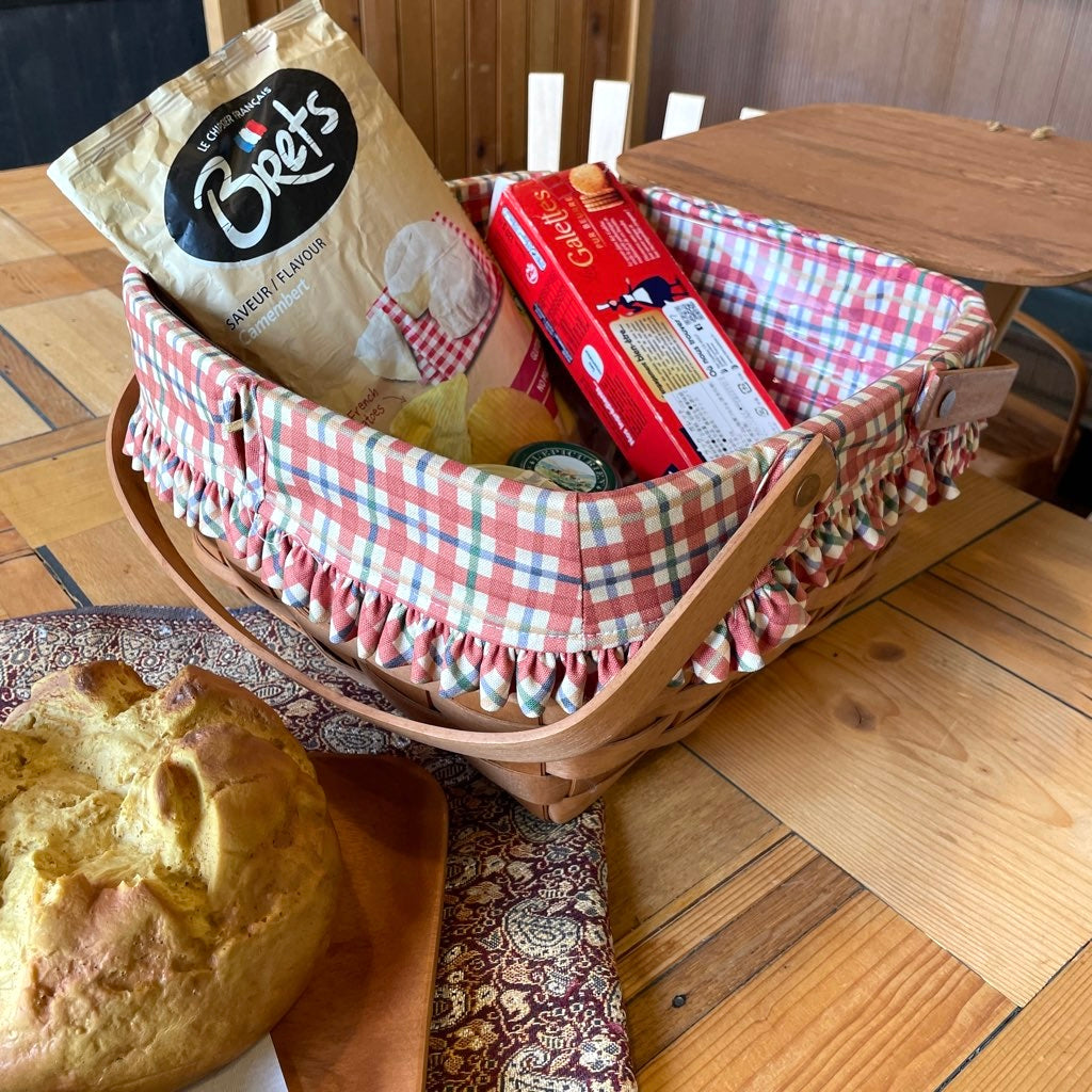 ロンガバーガー/Longaberger バスケット大【1】蓋付きかご カントリー