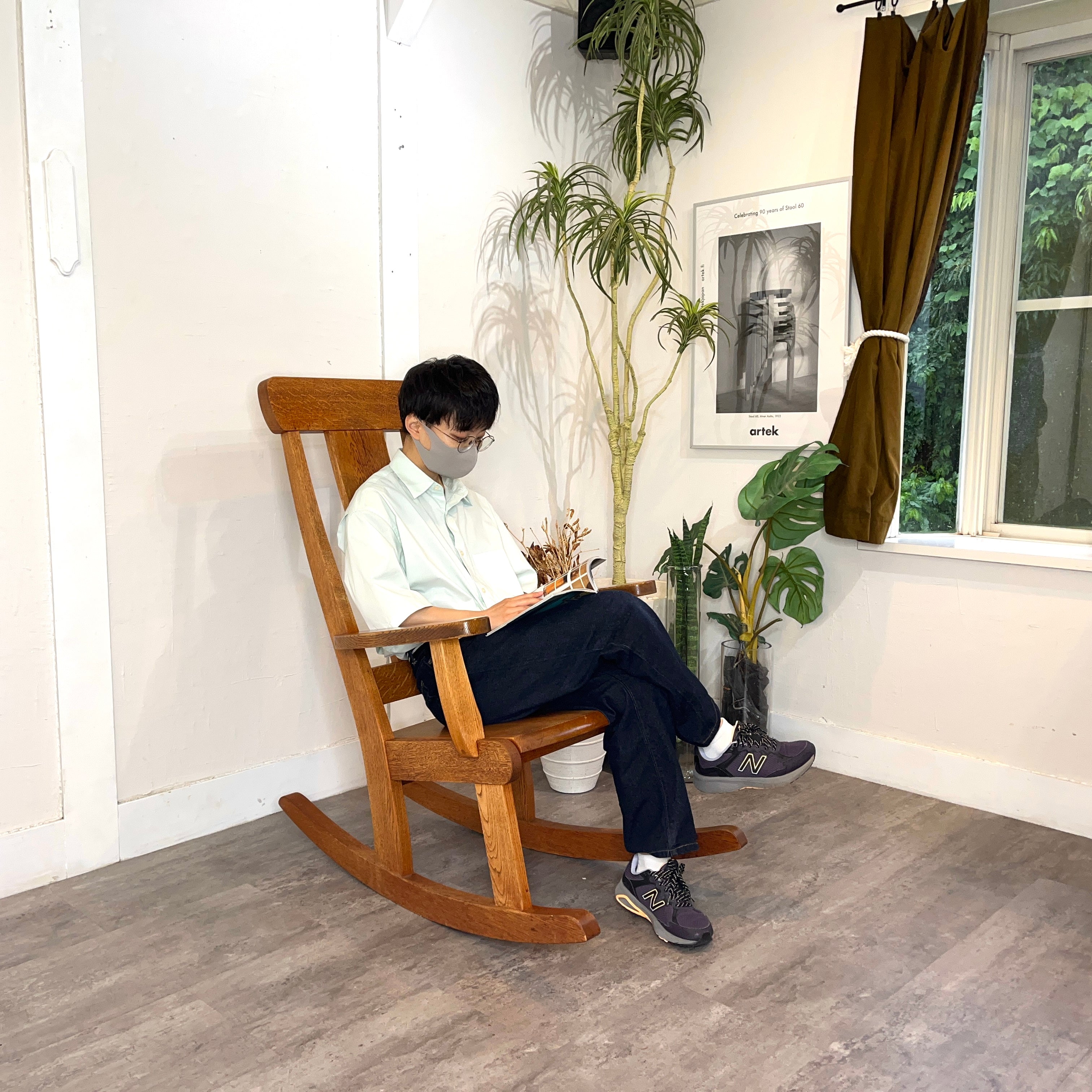 オークヴィレッジ ロッキングチェア 飛騨高山 国産 ナラ材 飛騨高山