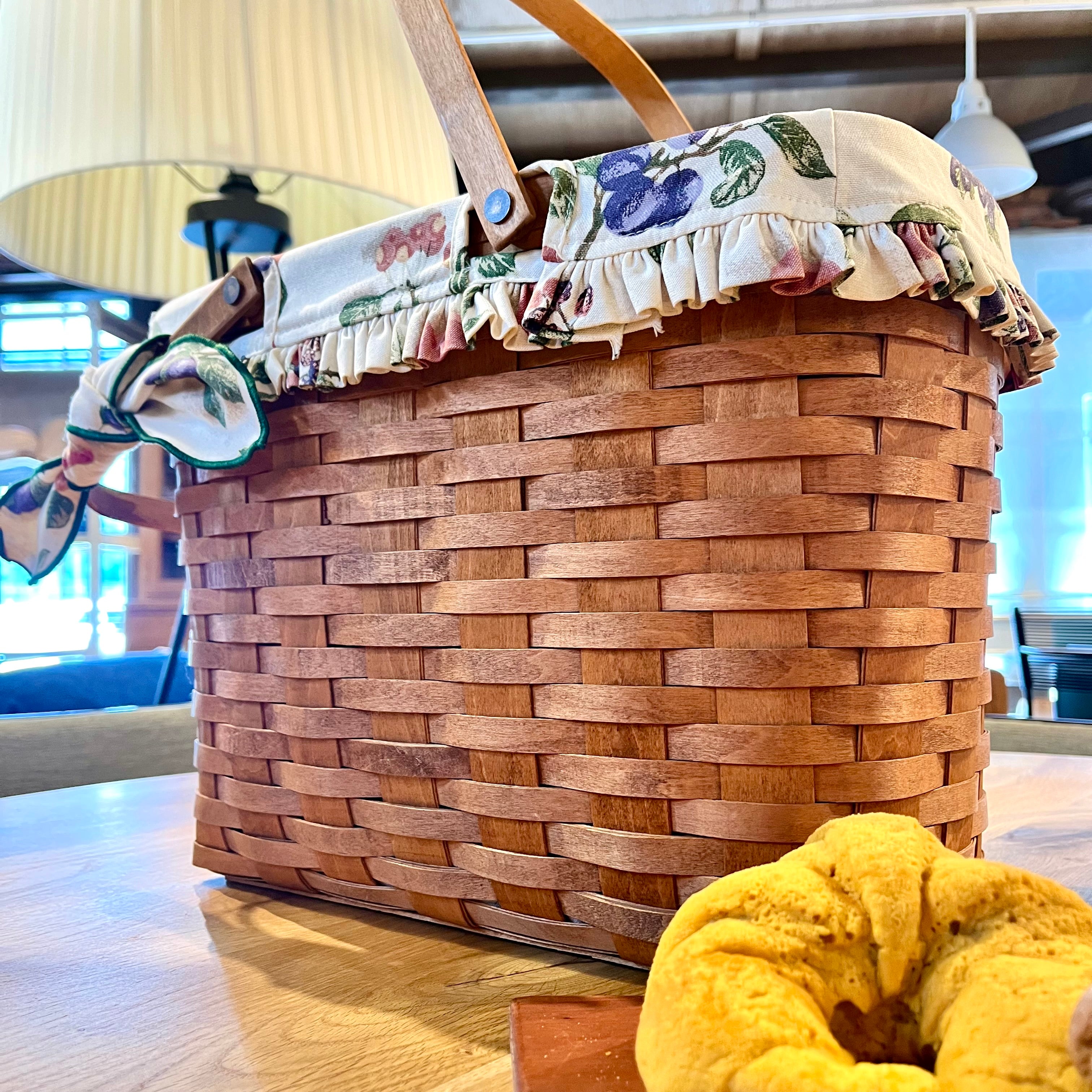 ロンガバーガー/Longaberger バスケット 大【1a】 かご カントリー