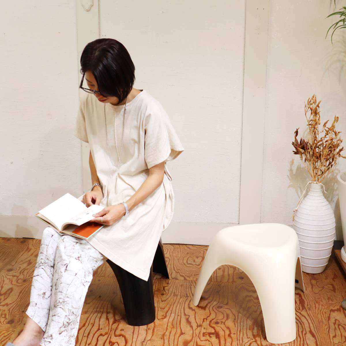 ハビタ / habitat エレファントスツール ブラック 柳宗理 ミッド