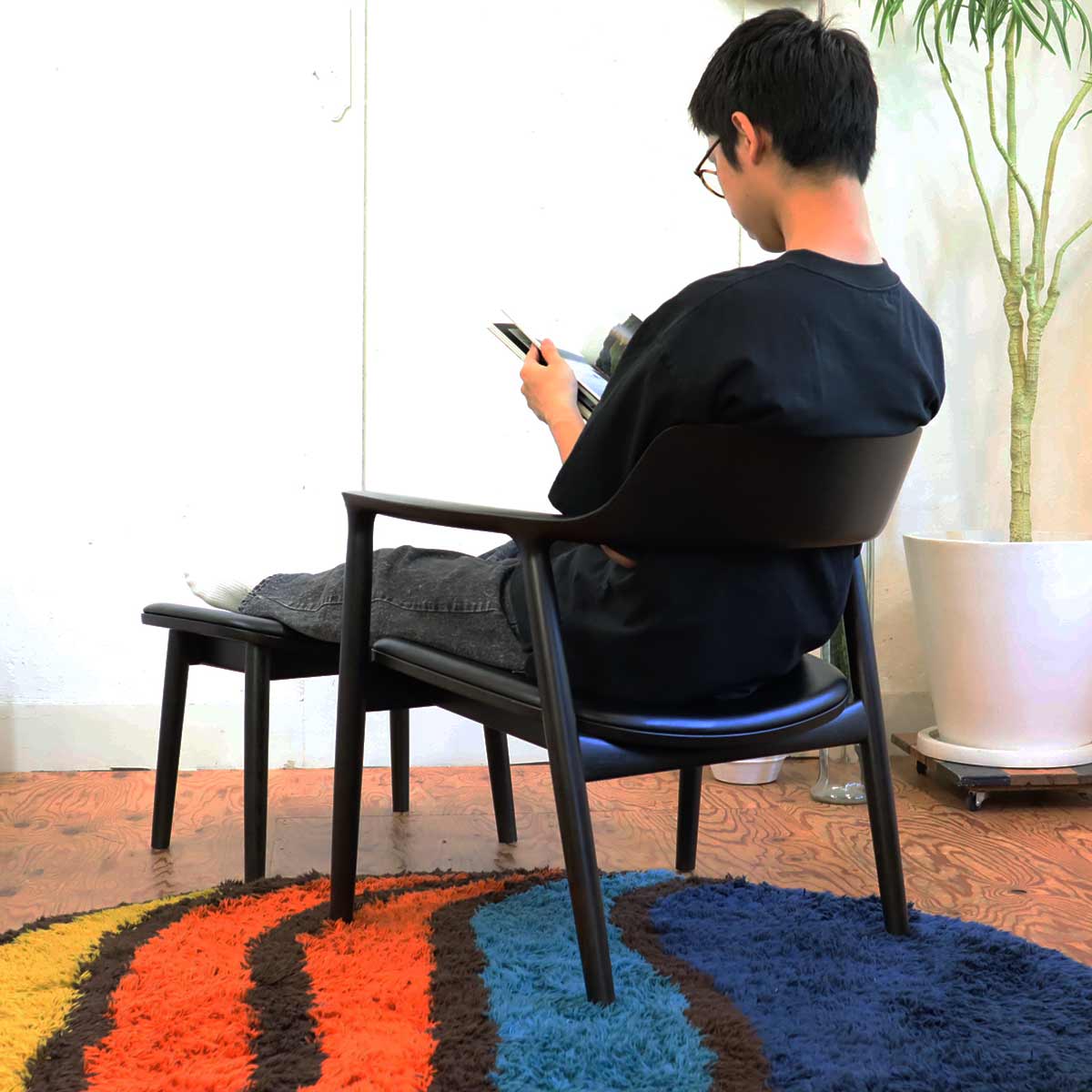 マルニ木工 ヒロシマ / HIROSHIMA ラウンジチェア オットマン 深澤直人