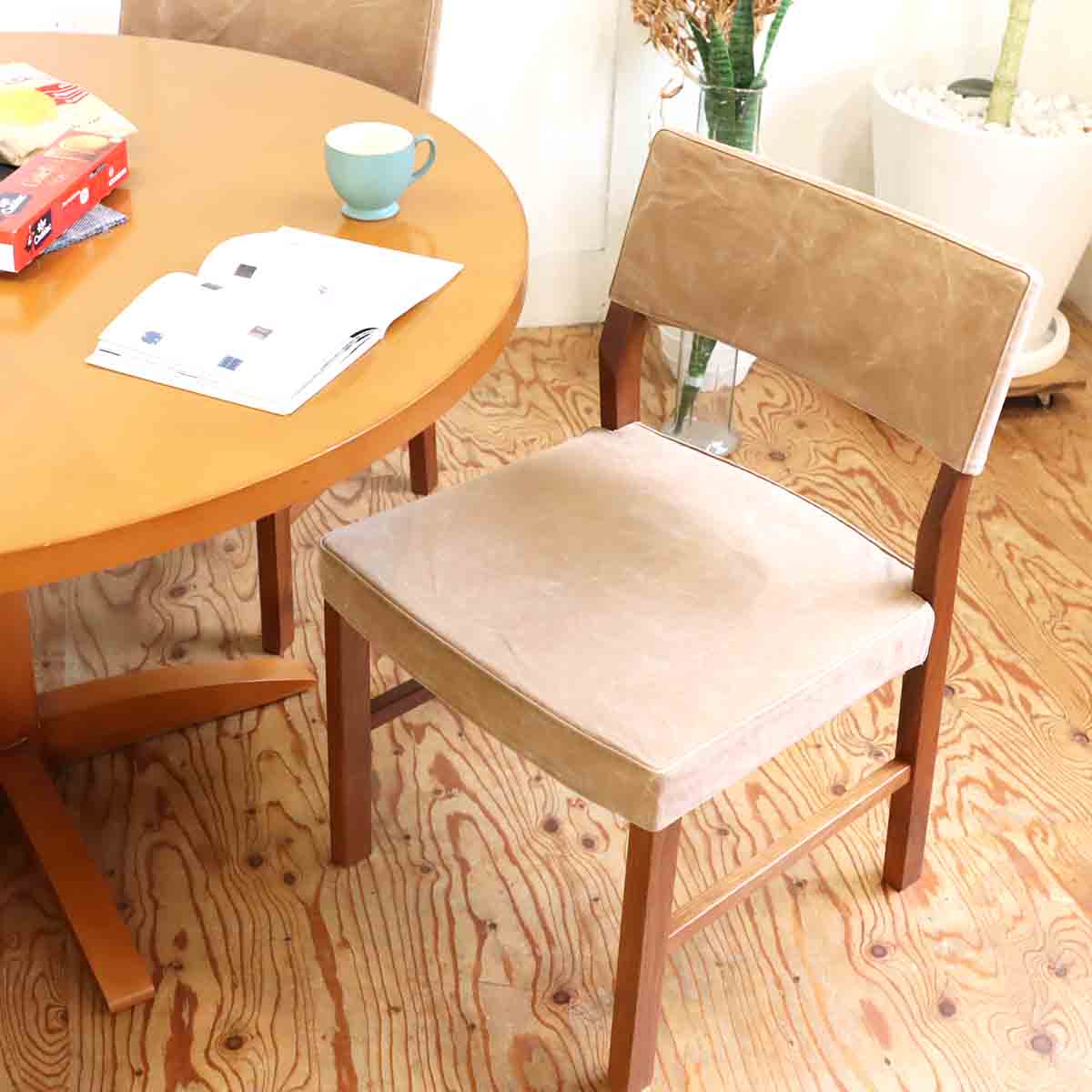 広松木工 リポーゾ / RIPOSO サイドチェア 帆布 ウォールナット