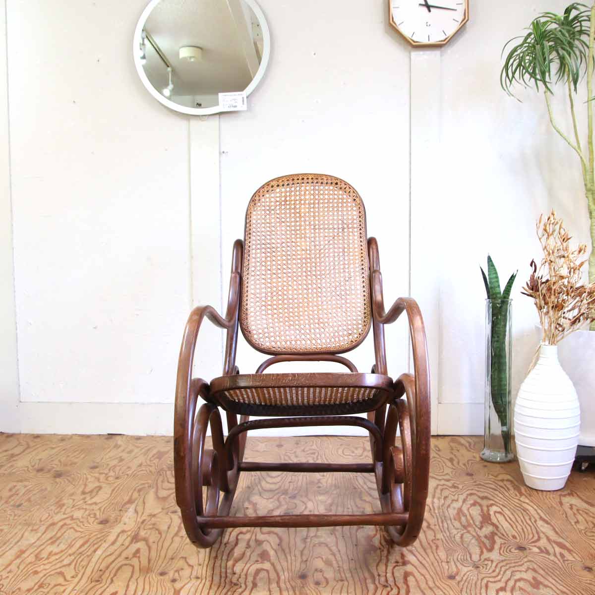 マルニ木工 / maruni ロッキングチェア 揺れ椅子 絶版 曲木 ラタン 籐