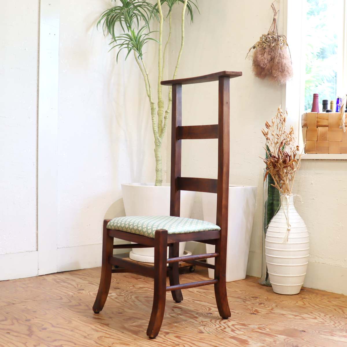 チャーチチェア ハイバック チャペル 教会 木製 椅子 英国アンティーク