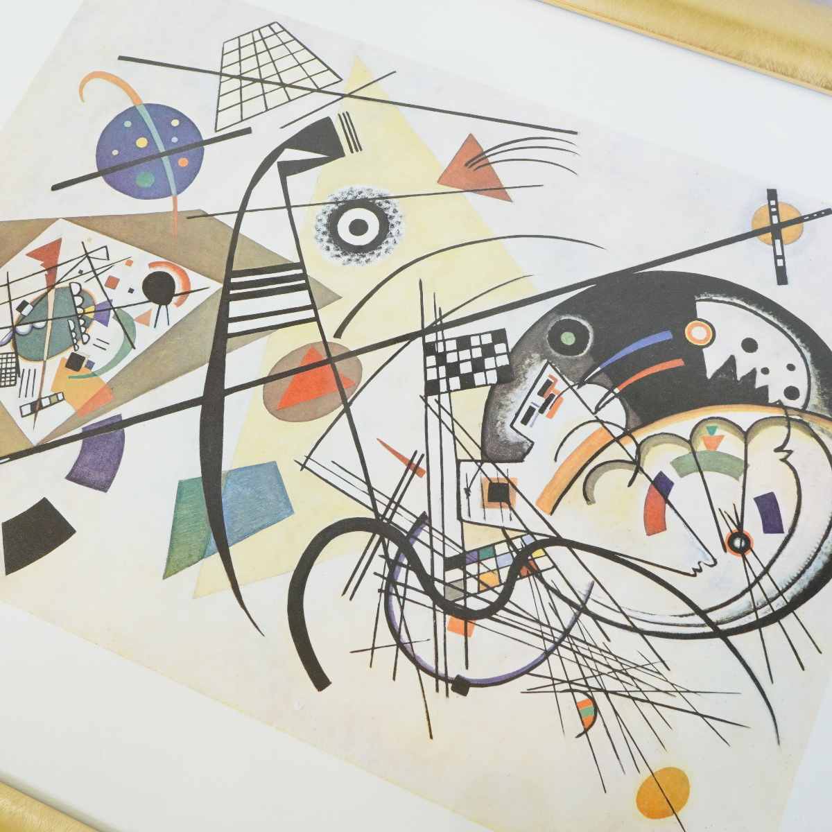 カンデンスキー 絵画 「交錯する線」抽象絵画 ロシア コンポジション