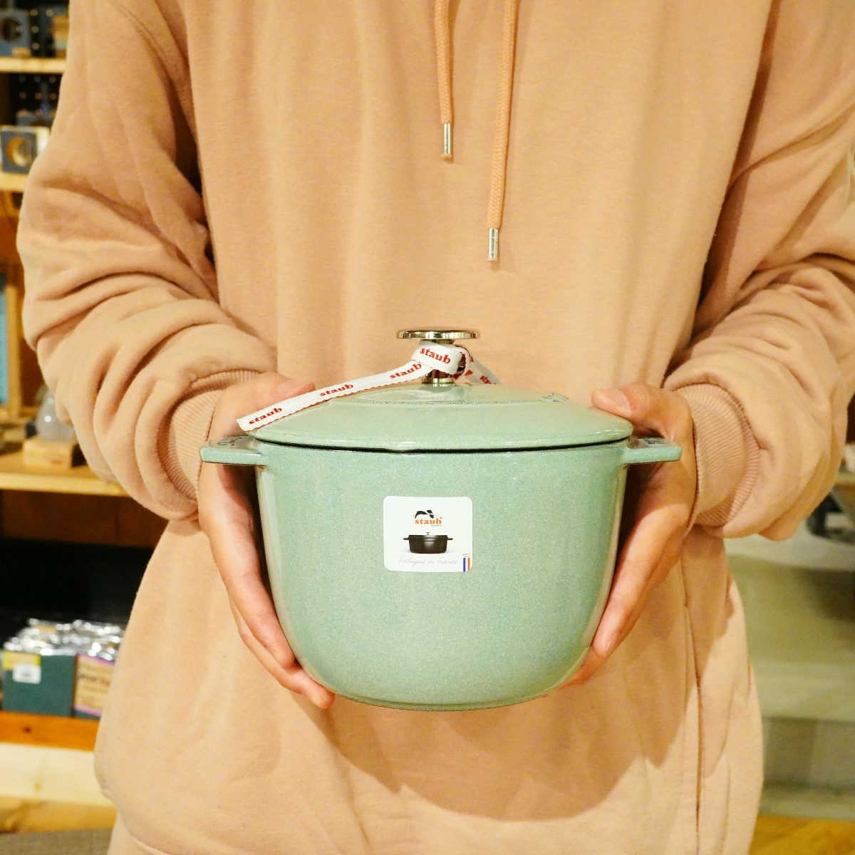 ストウブ / STAUB ピコ ココット 鋳物ホーロー鍋 18cm 赤 中古 料理