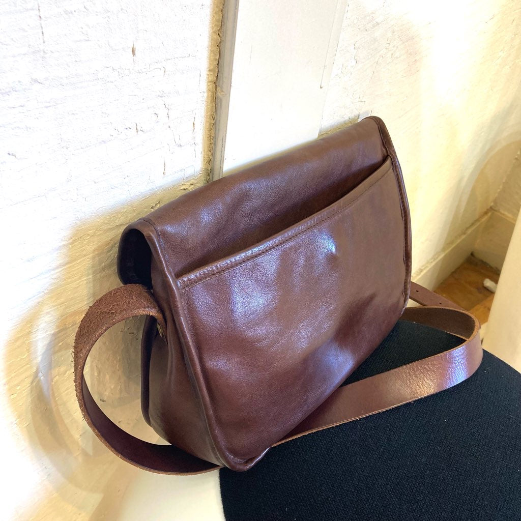 スロウ / SLOW ショルダーバッグ レザー 本革 ブラウン 鞄 バッグ 茶 中古