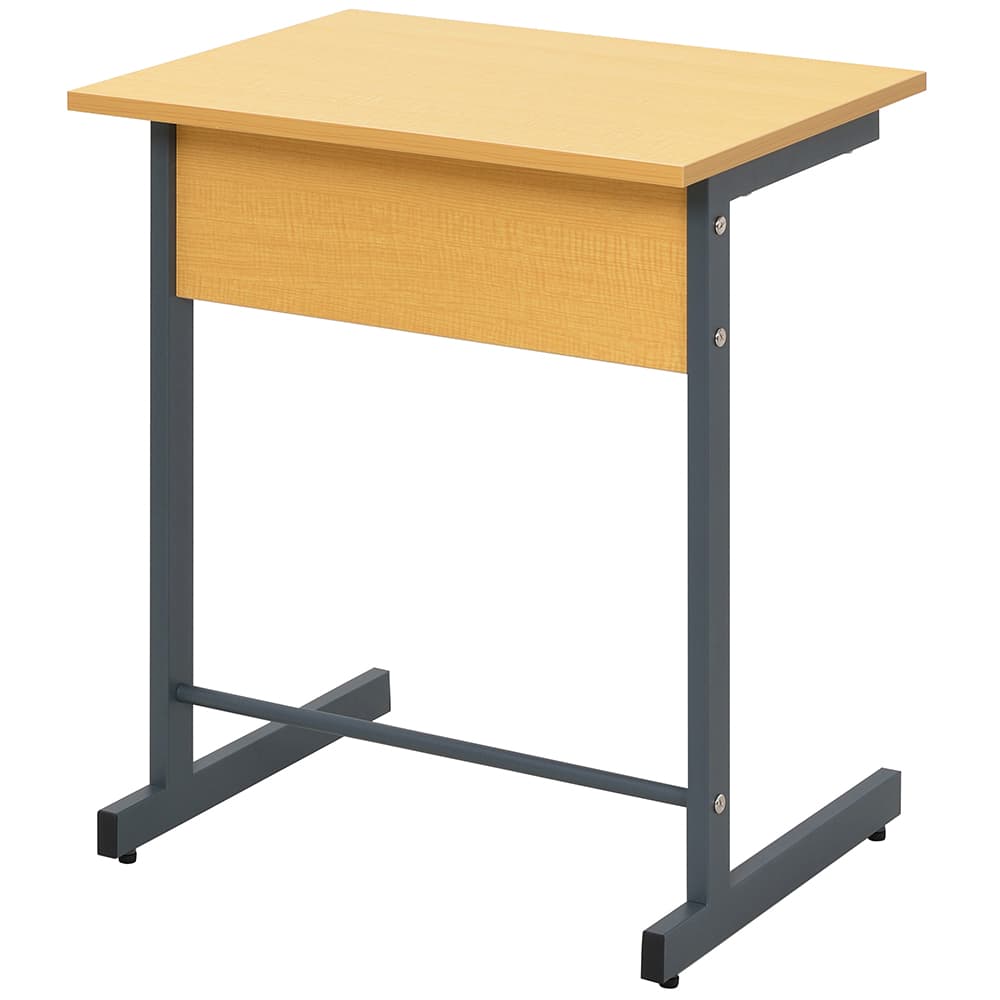 スモール研修用デスクⅢ W600xD450 L字脚 ナチュラル RFJD3-6045NL