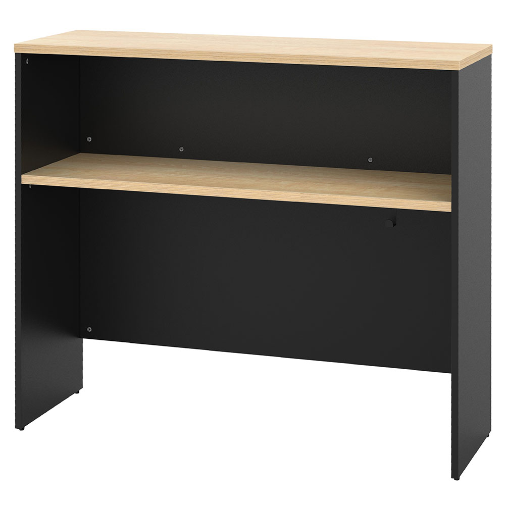 プラン サイドハイテーブルW1200×D400 ナチュラル×ブラック脚 RFPSH