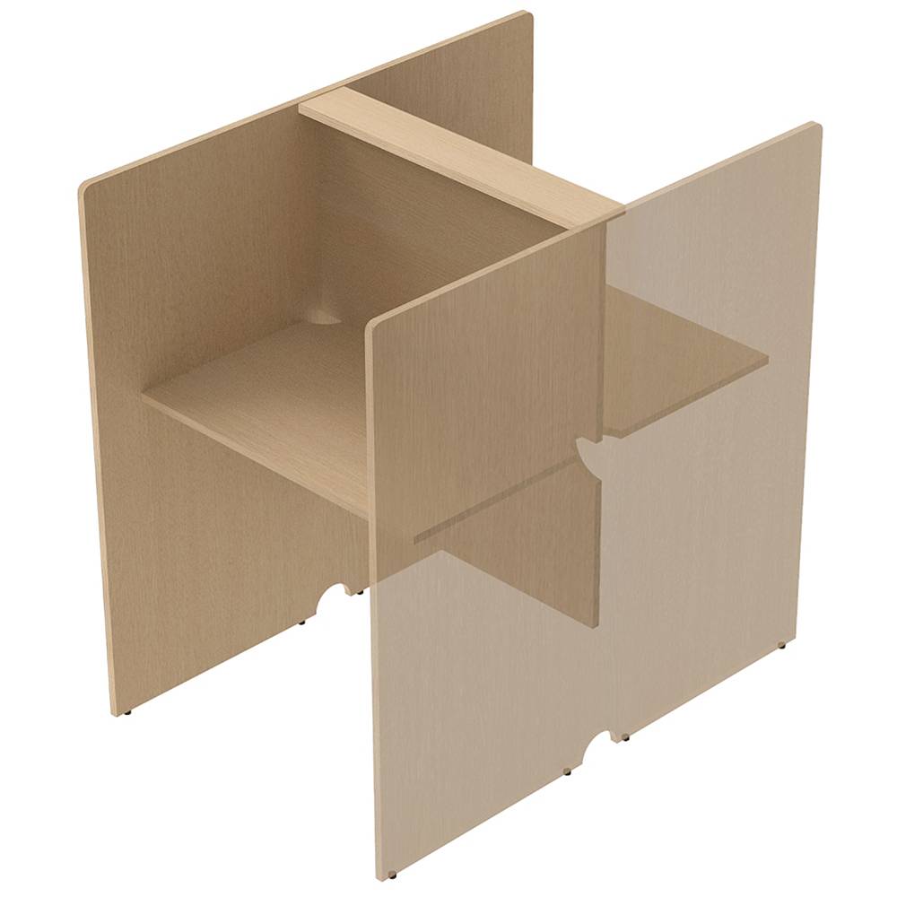 RFPCブース 対面タイプ 基本 W800×D1200 ナチュラルⅡ RFPCT-8012NA2