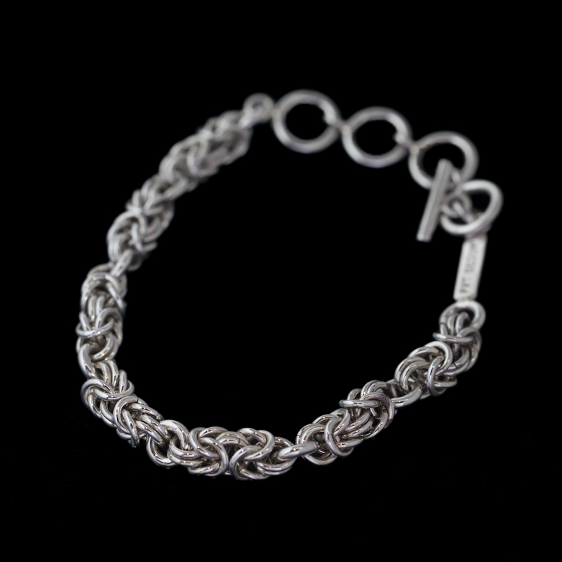 ナバホ族 Pat Bedonie シルバー チェーン ブレスレット【送料無料】