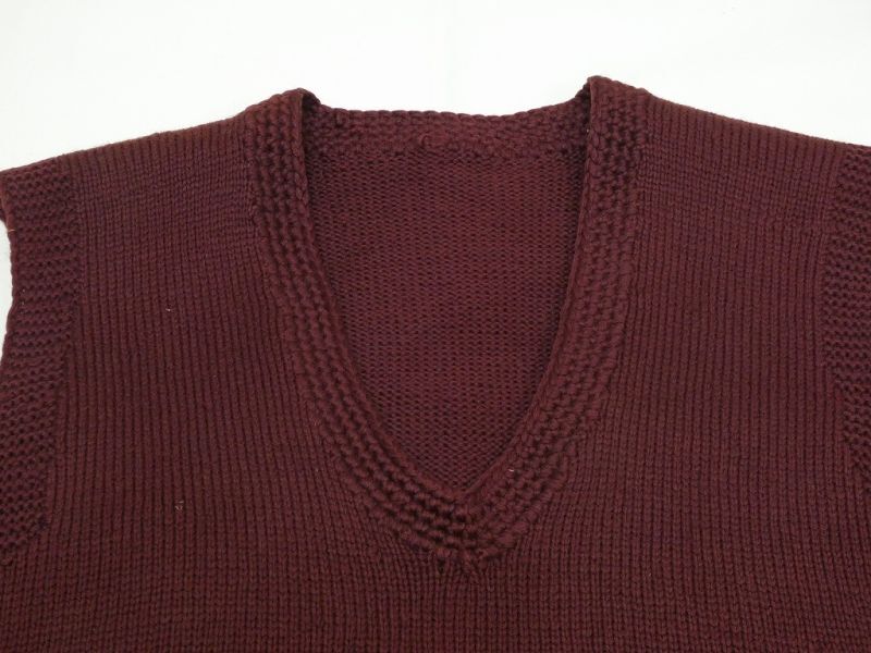 30s 40s US ARMY AMERICAN RED CROSS ARC KNIT VEST RARE COLOR - RICUR