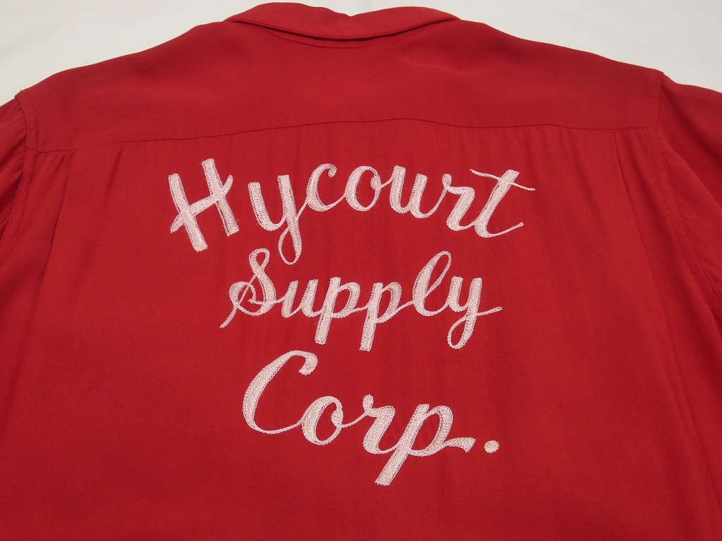 50s NAT NAST RAYON BOWLING SHIRT with VENTILATION HOLES - RICUR