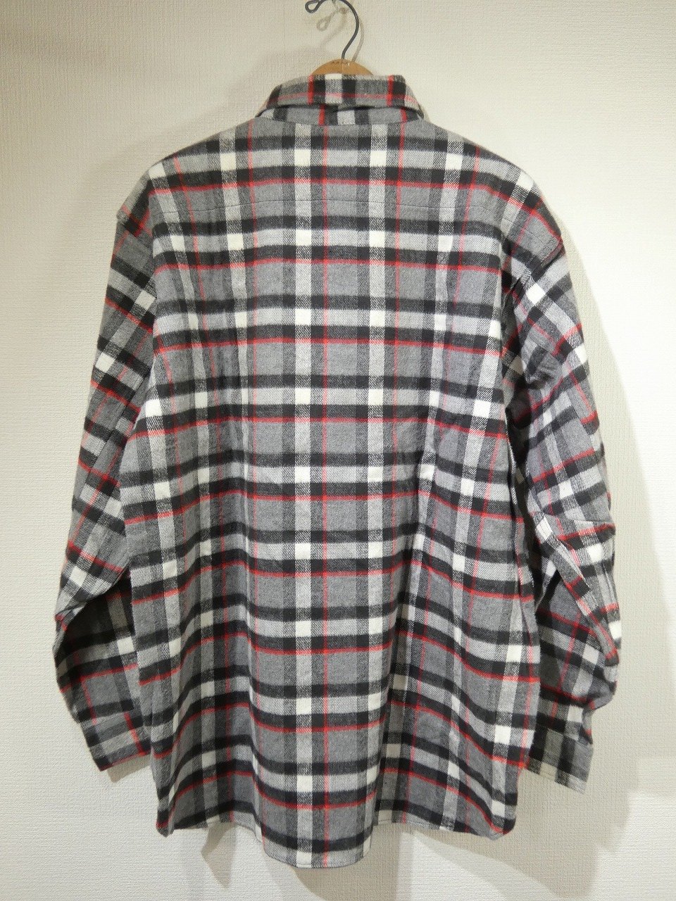 60s Sears COTTON FLANNEL WORK SHIRT DEAD STOCK - RICUR