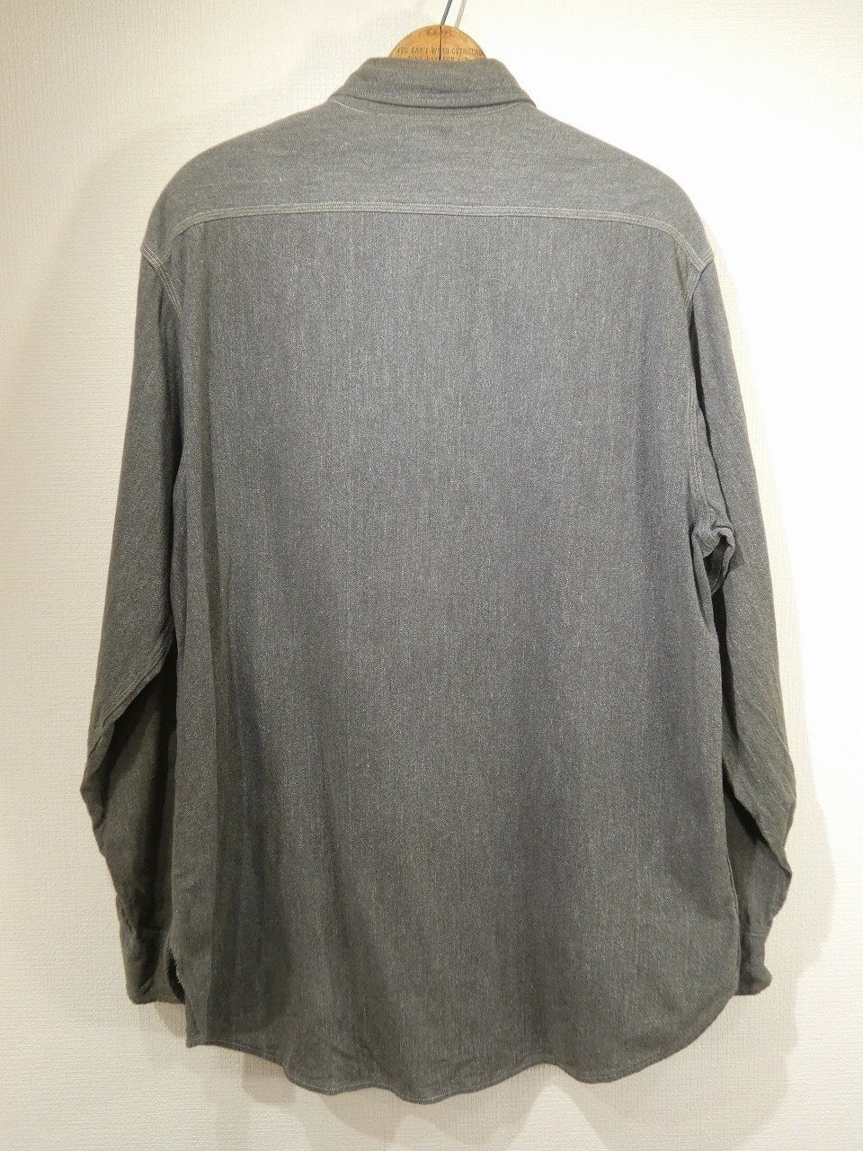 50s JC Penney BIG MAC SALT&PEPER BLACK CHAMBRAY SHIRT - RICUR