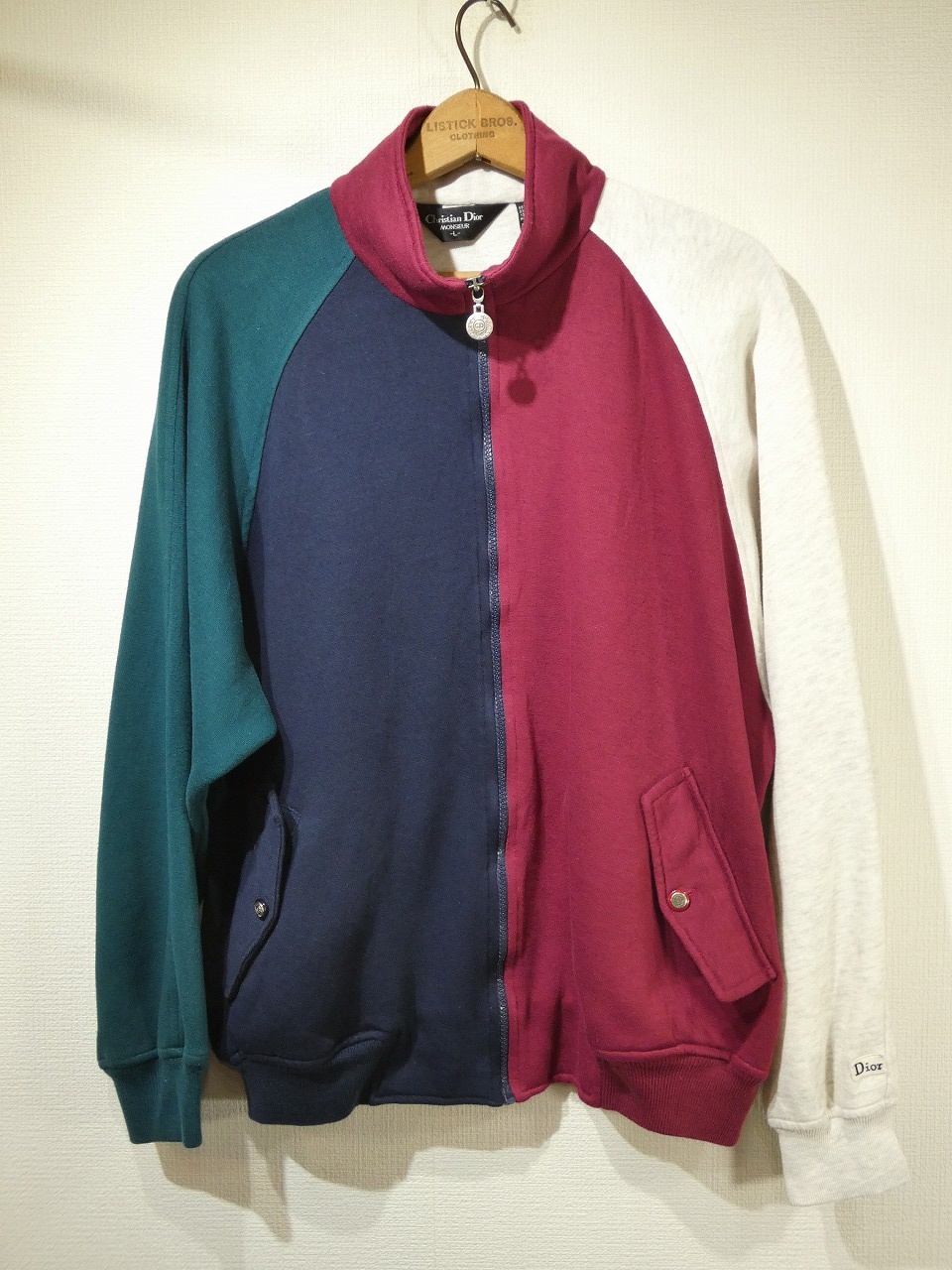 80s 90s Christian Dior MONSIEUR CRAZY PATTERN SWEAT BLOUSON SWING