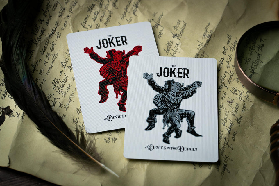 Devil's in the Details Sinful Silver – Riffle Shuffle Playing Card Co