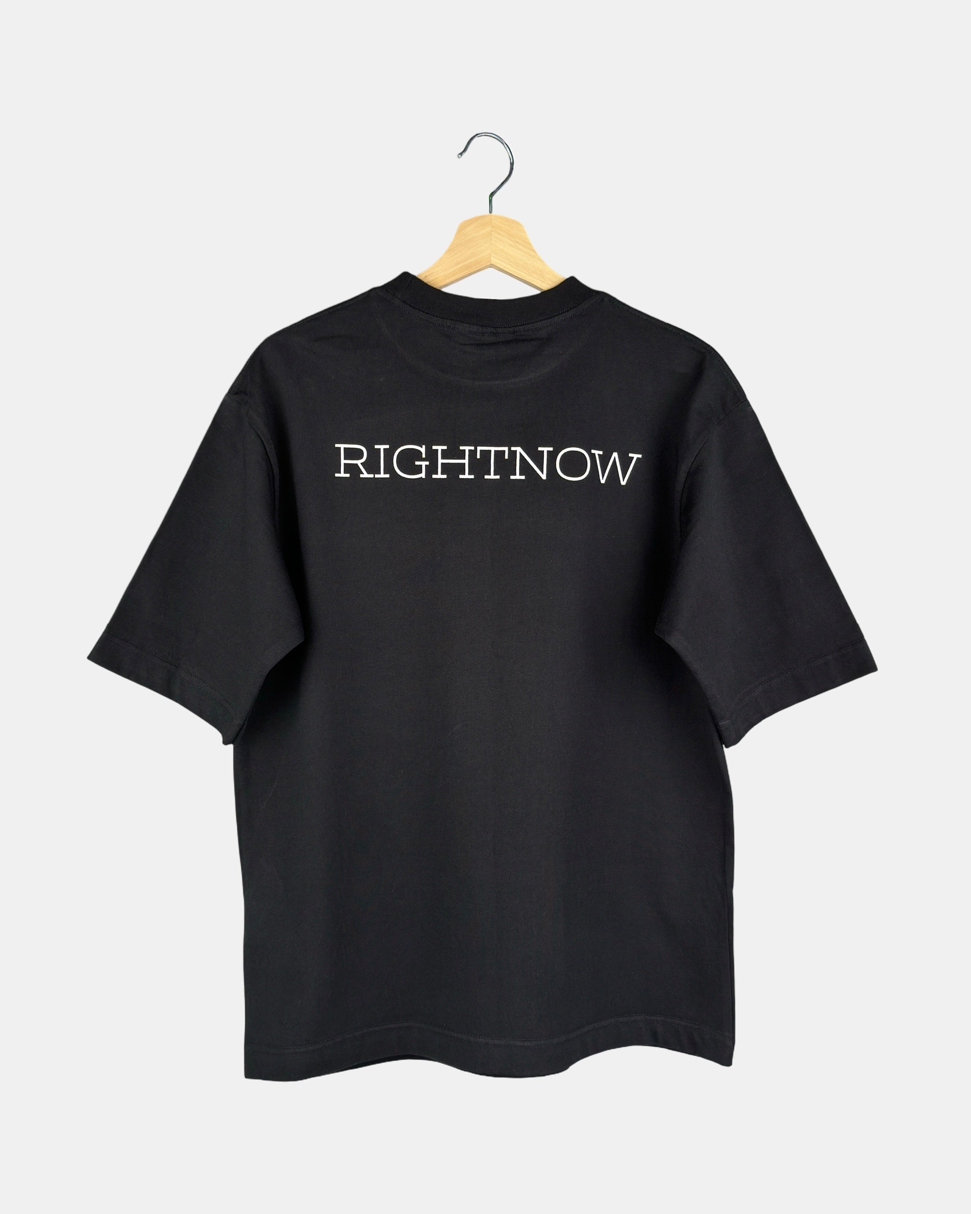 Moment Cotton Oversized Logo T-Shirt | Matt Black