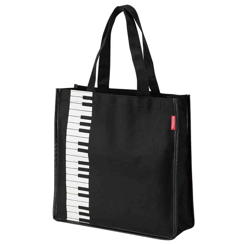 完売】Piano line スクエアトートバッグ（鍵盤）｜ピアノデザイン