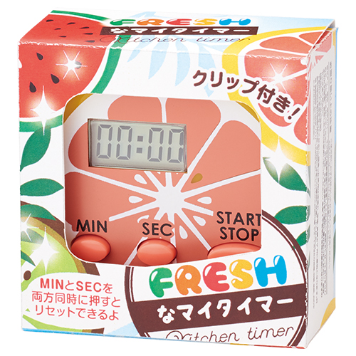 完売】フレッシュなマイタイマー｜キッチン｜在庫対応ノベルティ（名
