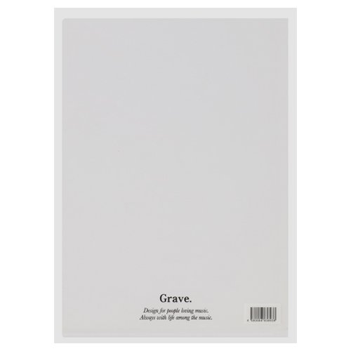 グラーヴェ A4クリアファイル 裏面クリアタイプ｜ピアノデザイン