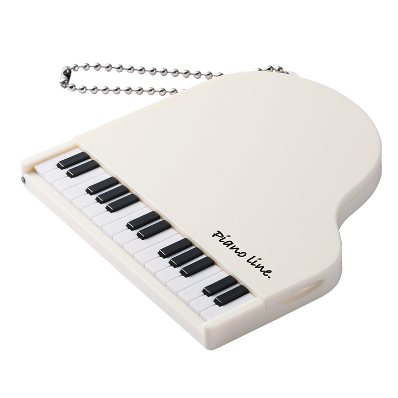 Piano line コンパクトミラー（グランドピアノ）ホワイト｜ピアノ