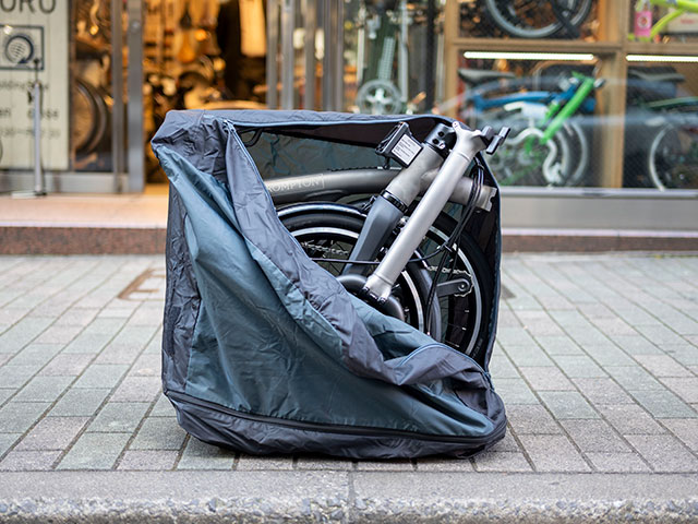ブロンプトン輪行バッグ】 車体を完全収納 キャスター移動対応 サドル