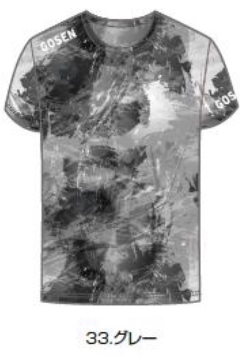 メール便/配達日時指定不可】GOSENグランジTシャツ グレー/JPT32