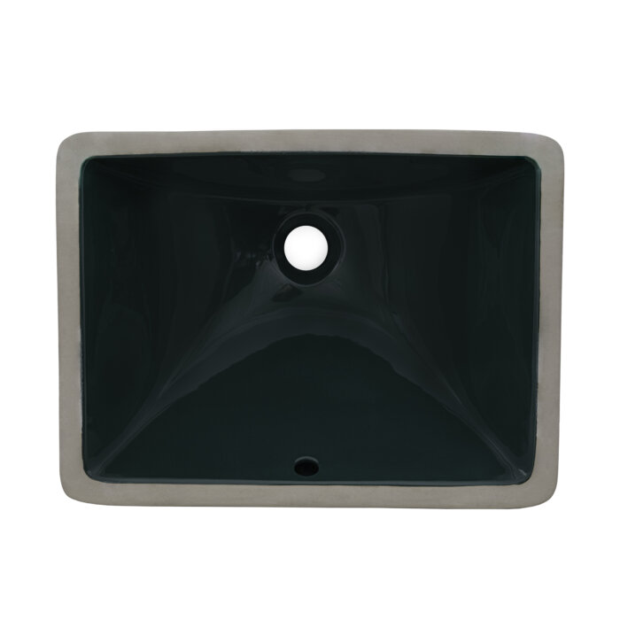 Ruvati 16 x 11-3/4 inch Undermount Bathroom Vanity Sink Emerald