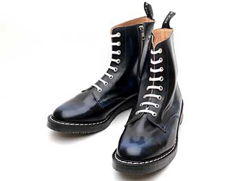 ジョージコックス14481ブルーラブオフレザー（インサイドジップ