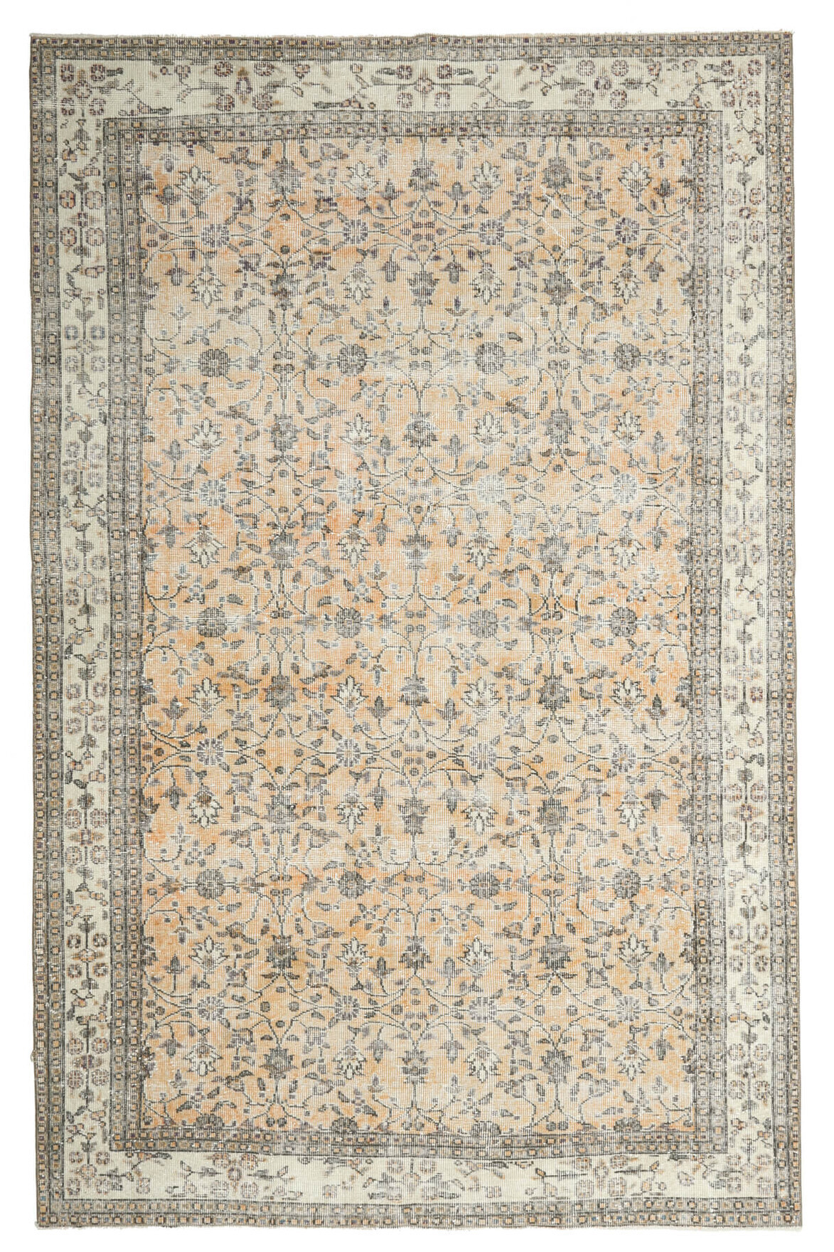 Vintage Large Area Rug | Rugser ® Vintage Turkish Rugs