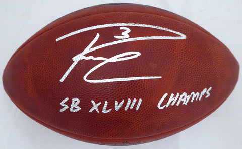 Russell Wilson & Marshawn Lynch Autographed NFL Leather Football