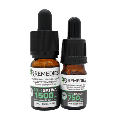 CBD+CBN+CBG Tincture with Indica Terpenes, Natural Mint