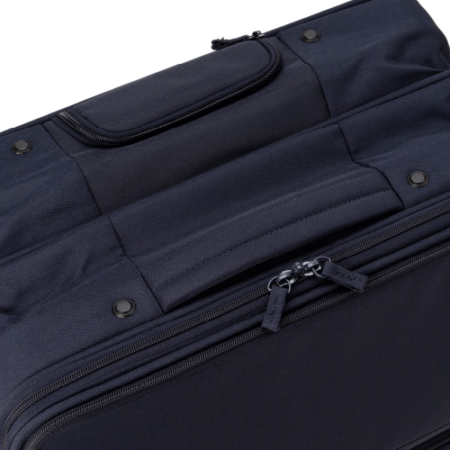 3-5泊] 無印 ソフトキャリーケース 63L ネイビー 4輪 MUJI /スーツ