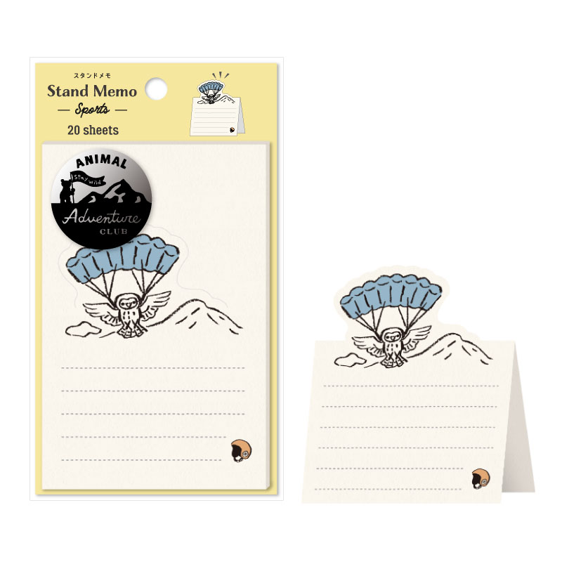 AAM-04：アニマルアドベンチャークラブ スタンドメモ スポーツ〔OZ〕