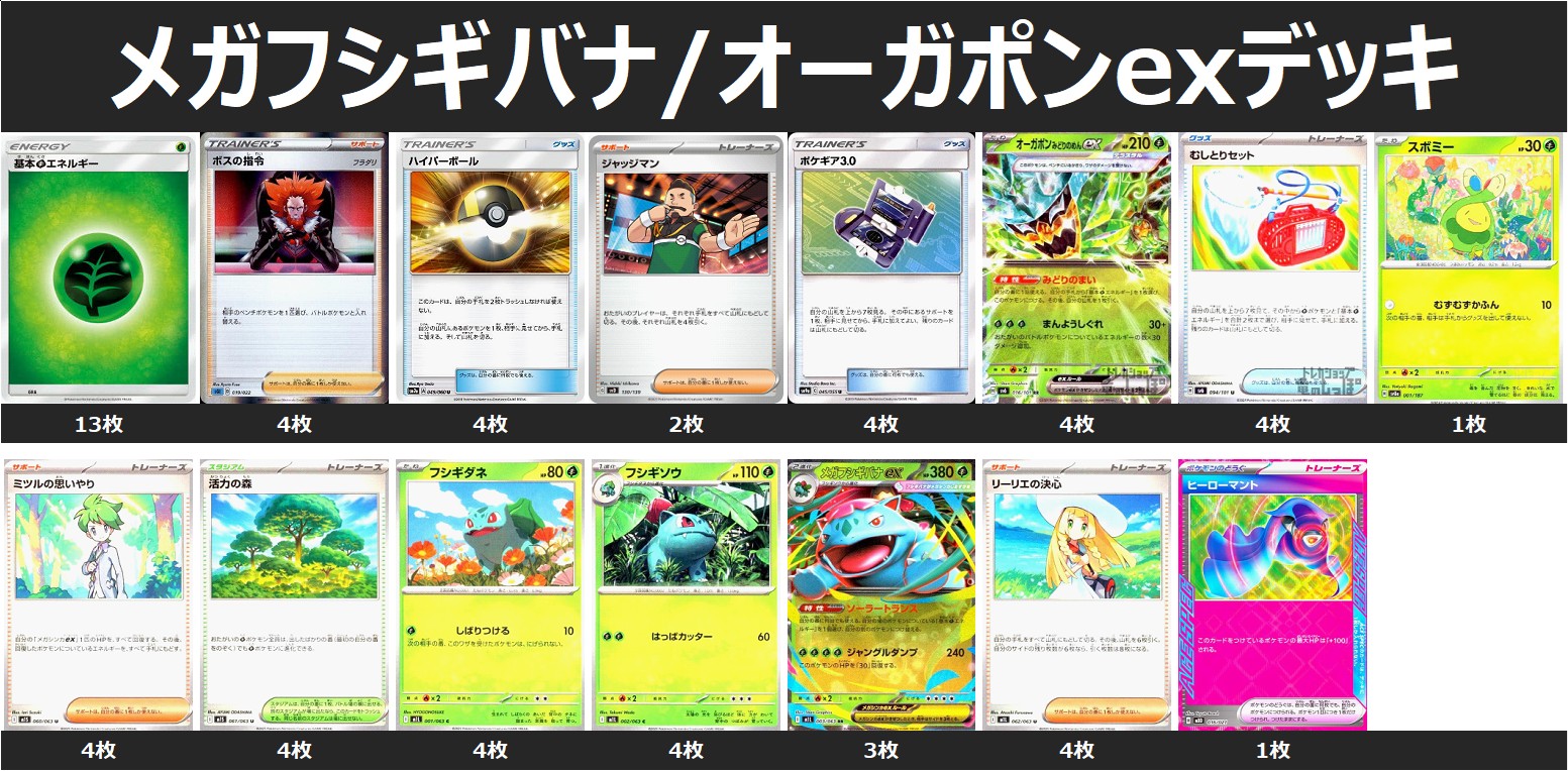 メガフシギバナ/オーガポンexデッキ - トレカショップ竜のしっぽ