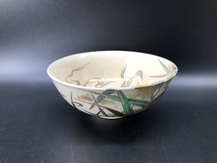 真葛 香斎 作『笹絵平茶碗 淡々斎書付』～大阪府は貝塚の地にて