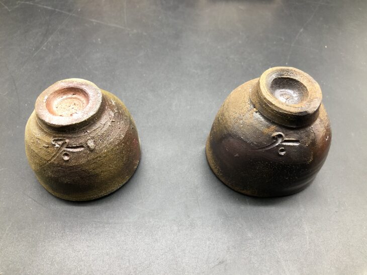 藤原啓 作 『備前酒杯』 ｜骨董品買取 緑和堂