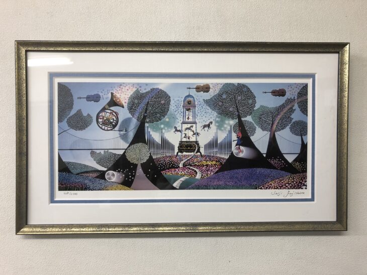 藤城清治作『リトグラフ 花園のシンフォニー』 ｜骨董品買取 緑和堂