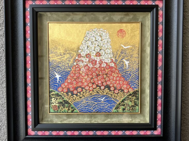 平松礼二 『花乃富岳』 買取価格相場｜骨董品買取 緑和堂