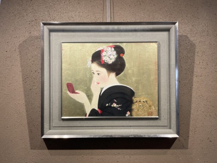 清水 達三 作『舞妓』 ｜骨董品買取 緑和堂