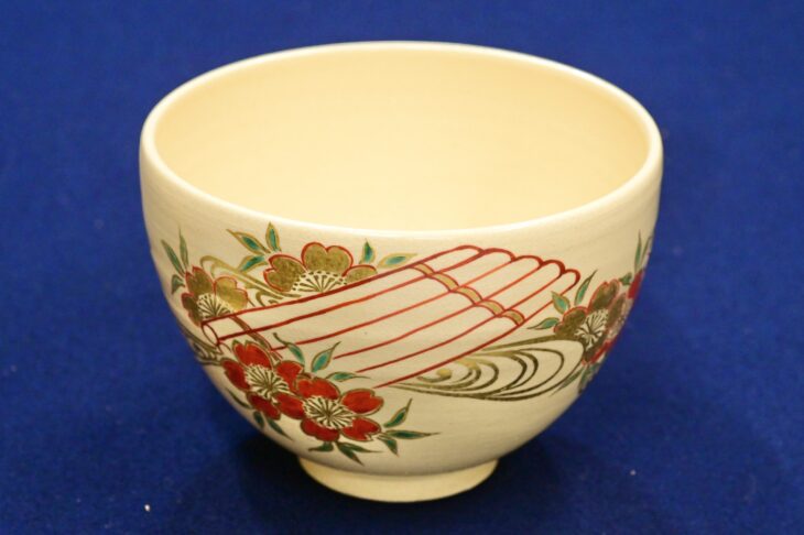 三浦竹軒 作 『仁清写し茶碗』 ｜骨董品買取 緑和堂