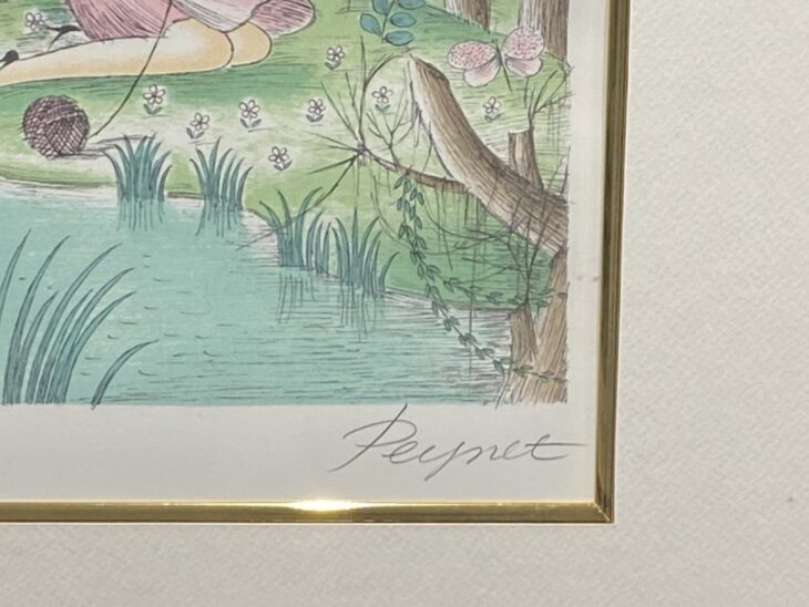 レイモン・ペイネ作「愛の休日」リトグラフ ｜骨董品買取 緑和堂