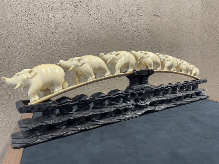 象牙 『象の置物』 買取価格相場｜骨董品買取 緑和堂