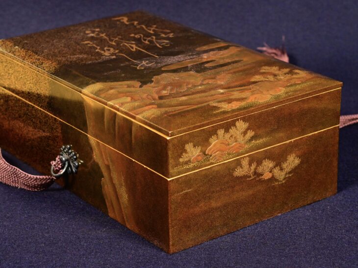 金蒔絵 硯箱 ｜骨董品買取 緑和堂
