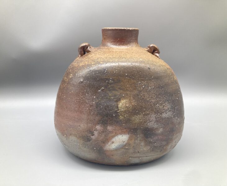 伊勢崎淳 作『備前 扁壺』 ｜骨董品買取 緑和堂