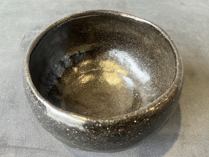 九代 大樋長左衛門 作 鵬雲斎書付『黒茶碗』 ｜骨董品買取 緑和堂