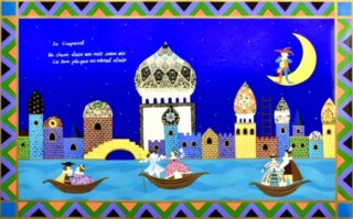 小澤 摩純 作 リトグラフ『カーニバル』 ｜骨董品買取 緑和堂