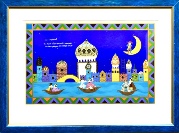 小澤 摩純 作 リトグラフ『カーニバル』 ｜骨董品買取 緑和堂